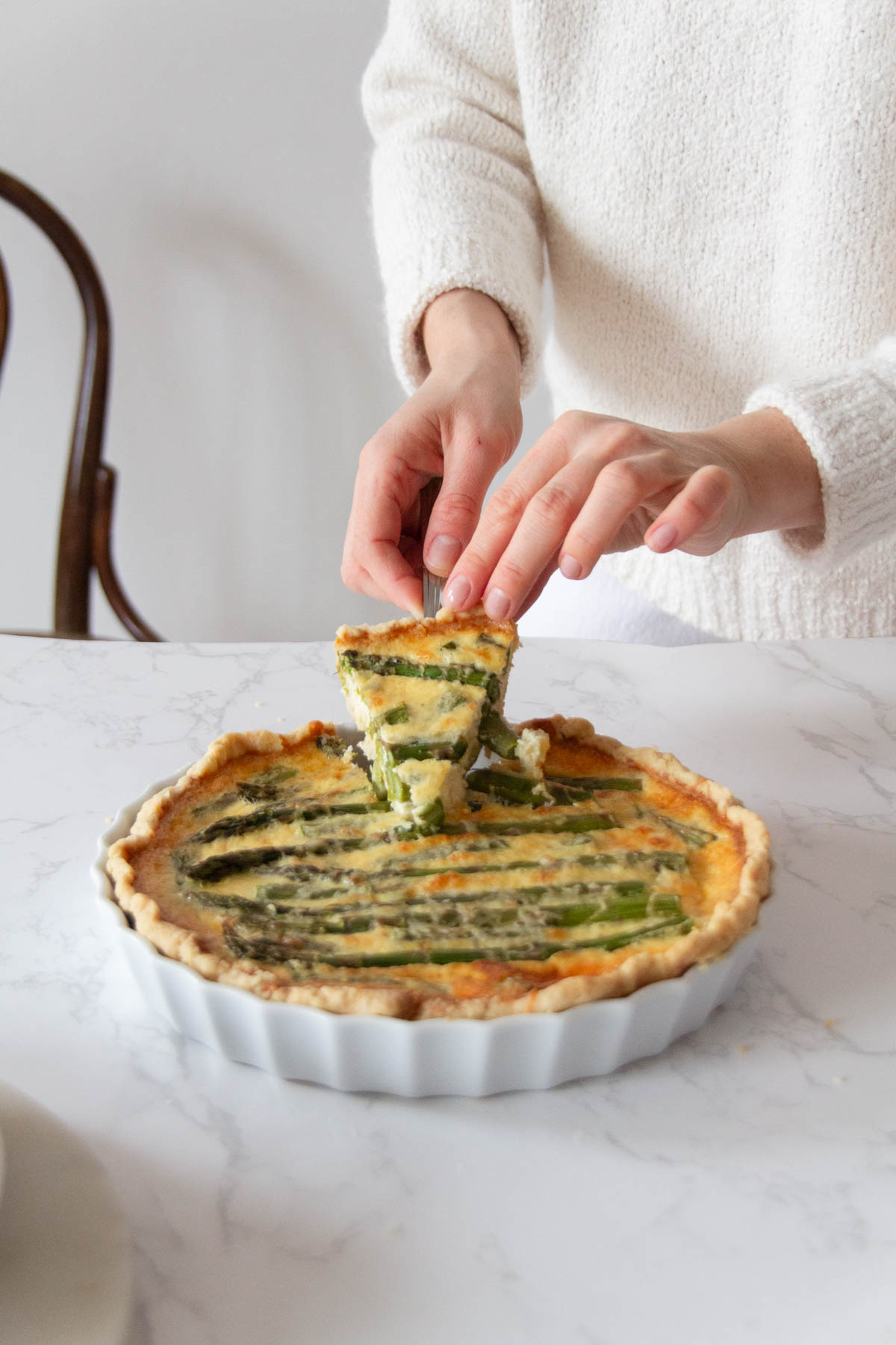 quiche ze szparagami