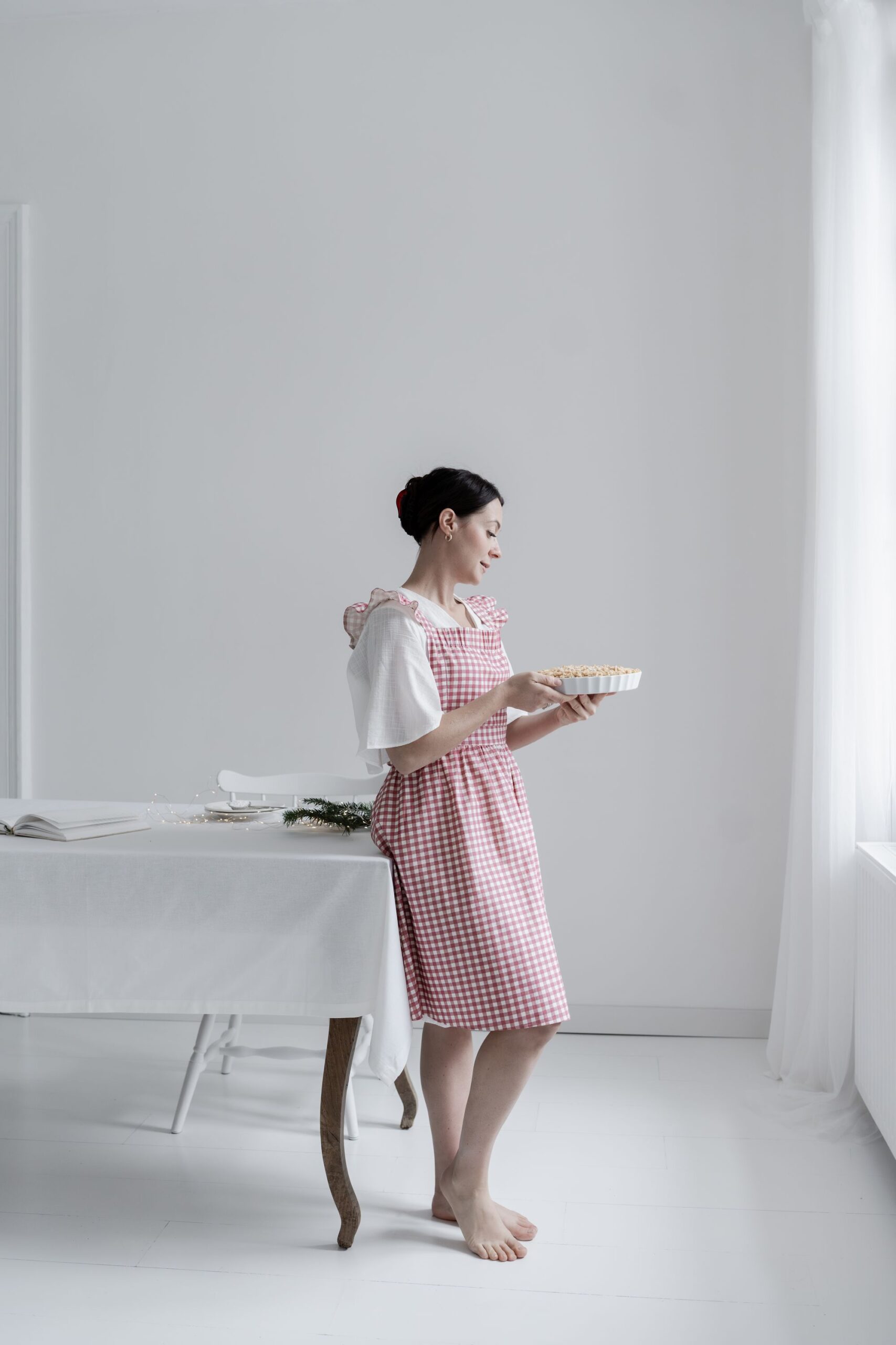 fartuch kuchenny z falbankami