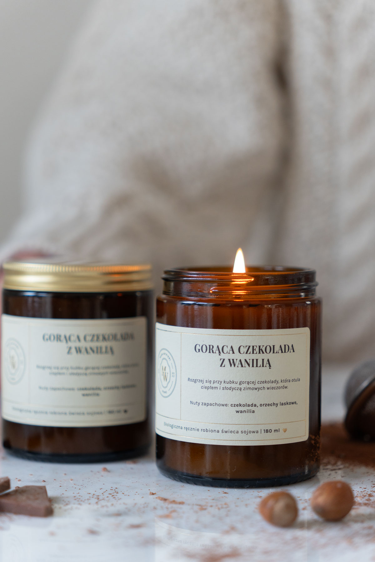 świeca sojowa "gorąca czekolada" 180 ml