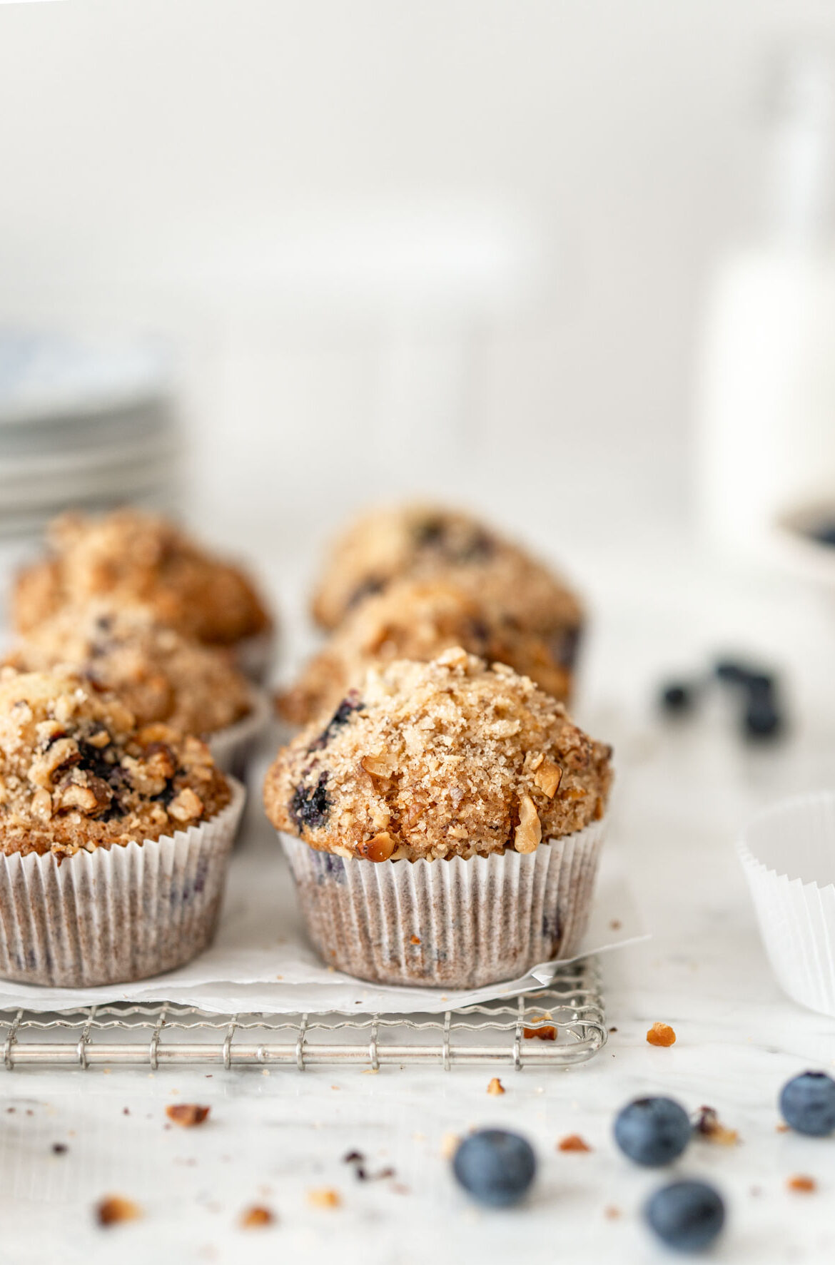 muffiny z borówkami
