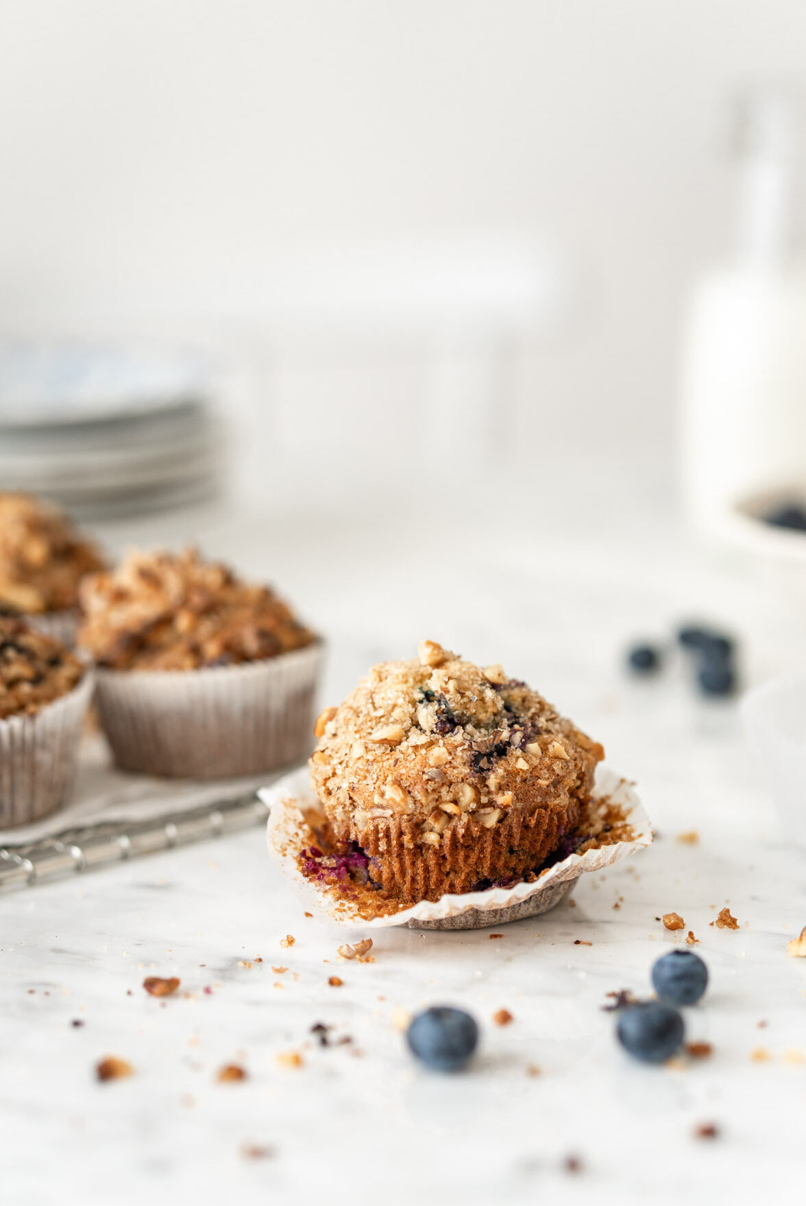 muffiny z borówkami
