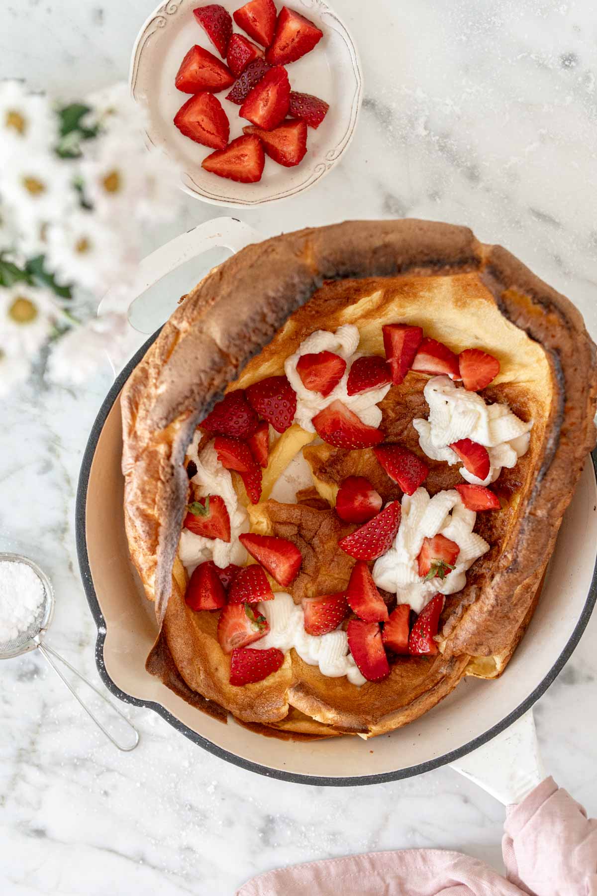 omlet na słodko z piekarnika