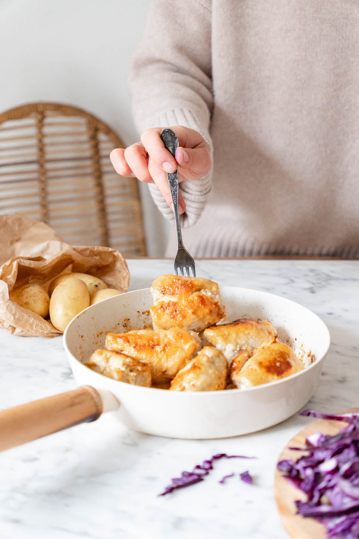 soczyste roladki z kurczaka w sosie