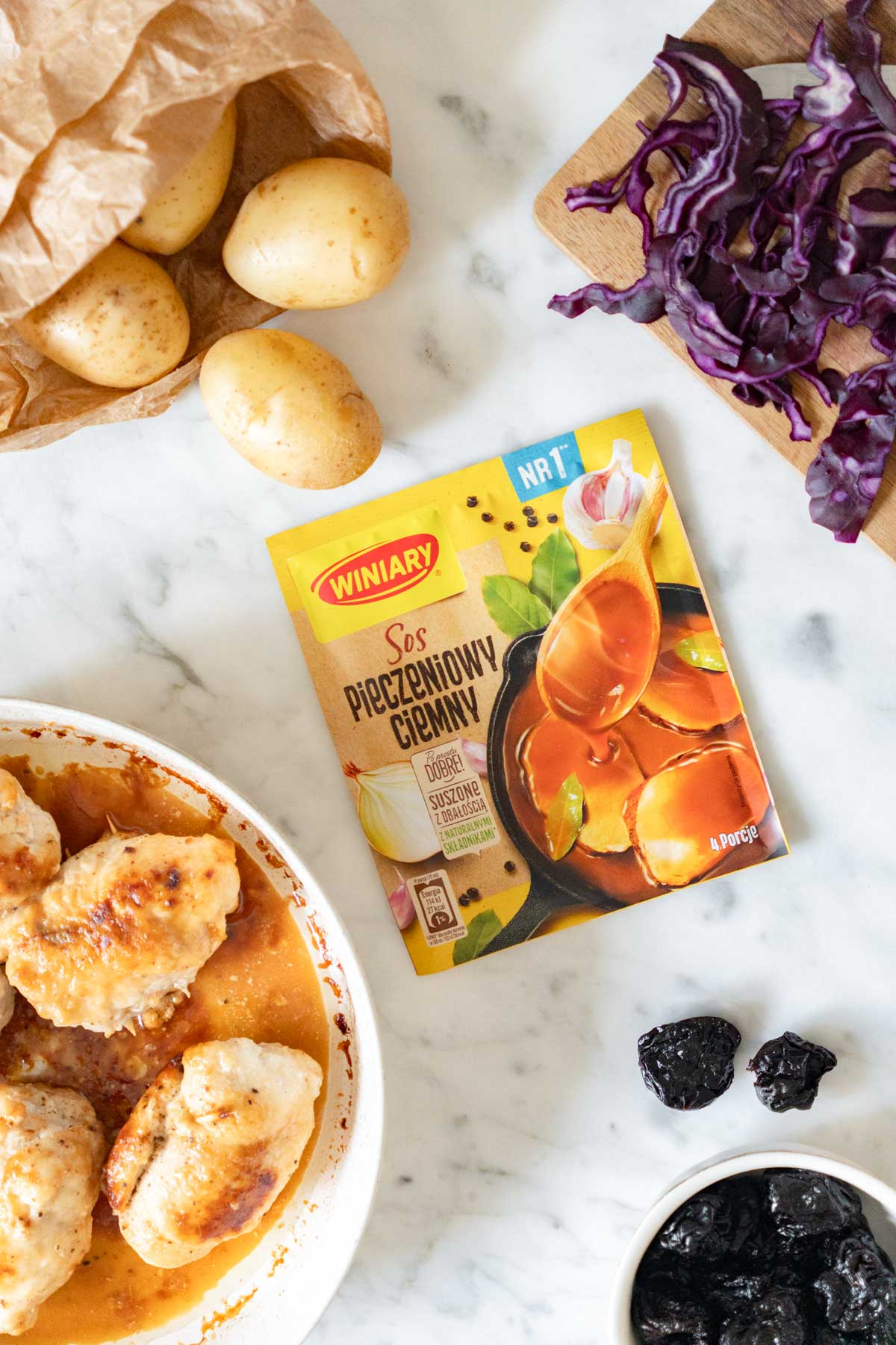 soczyste roladki z kurczaka w sosie