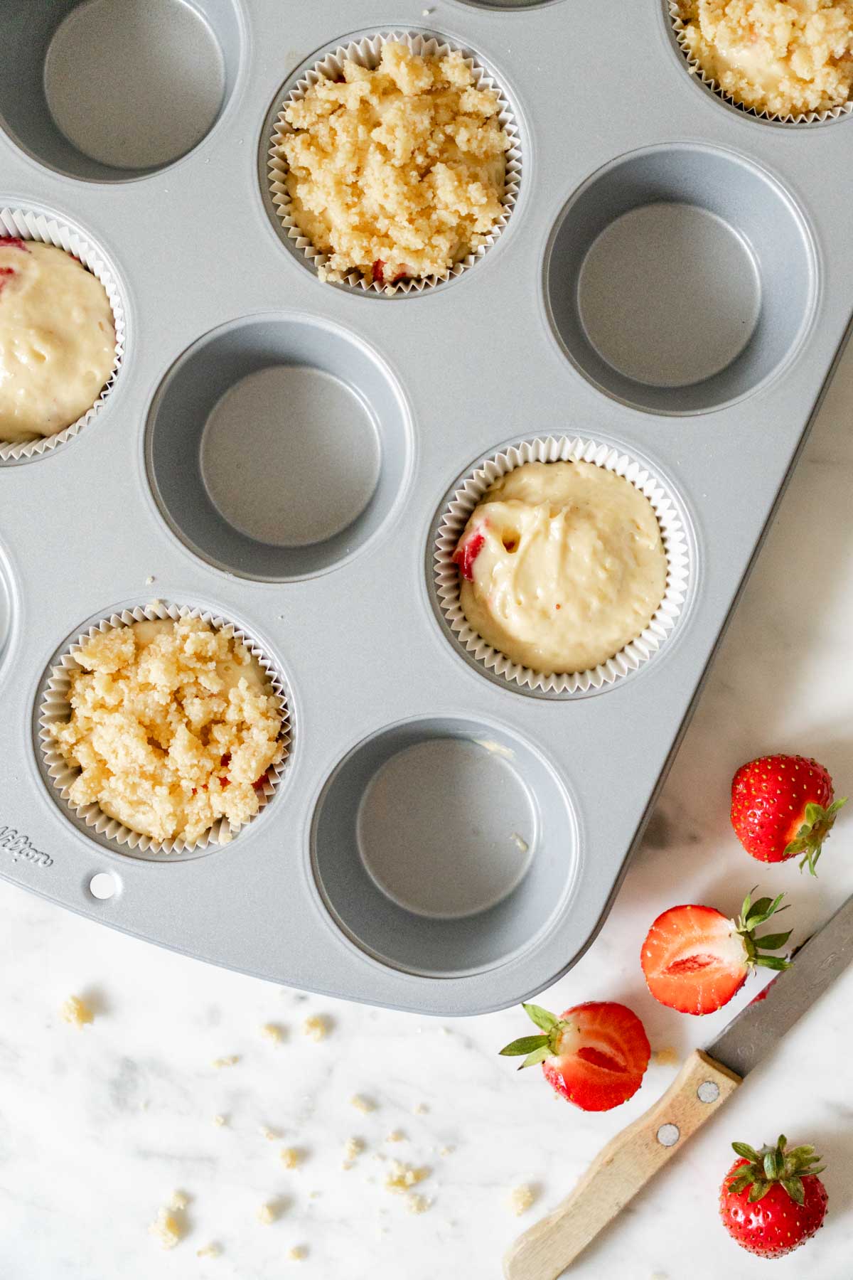 muffinki z truskawkami